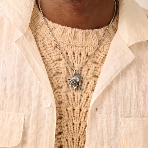Nano Totem worn on a silver chain